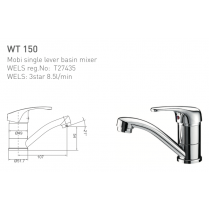 ECT Mobi Single Lever Basin Mixer